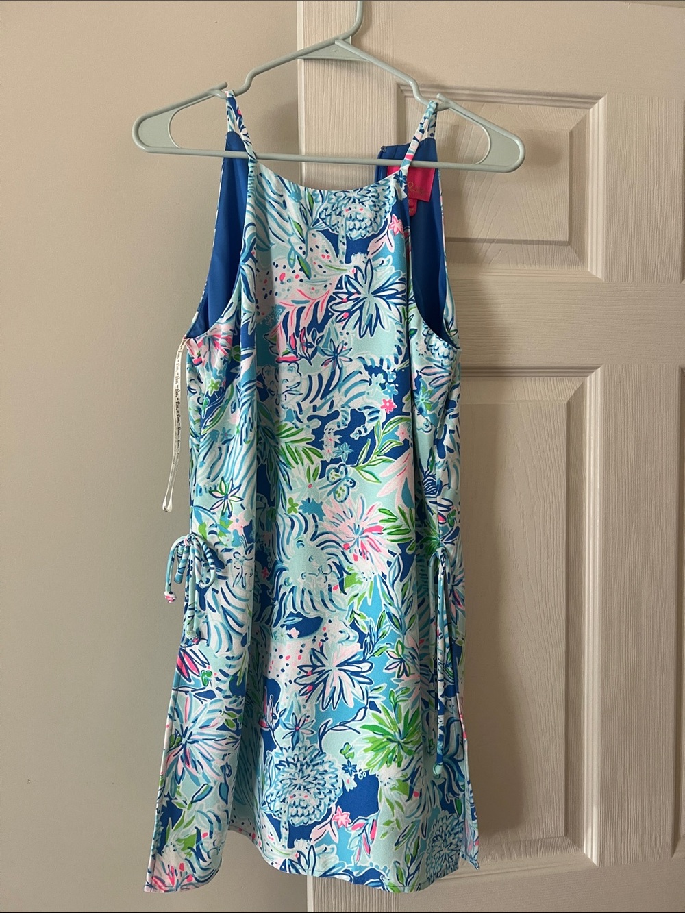 Lilly Pulitzer Blue Multi Floral Print Romper